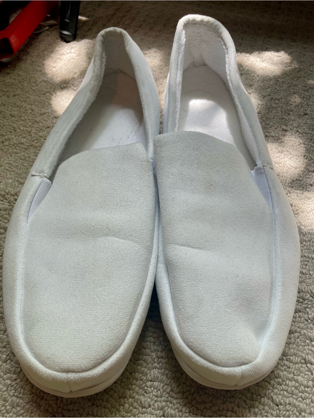 White Slip-On Comfort Shoes